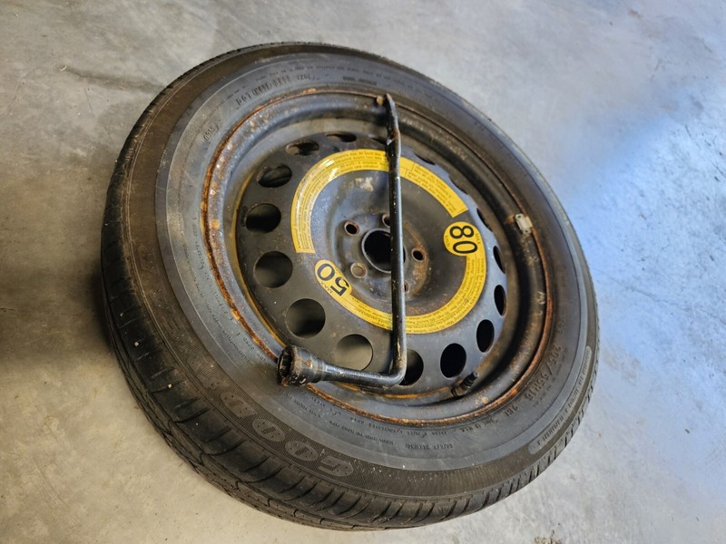 Spare Tire W/ Tool16" Fits Jetta 12-18 GLI 12-18 Golf 14-19 Donut.