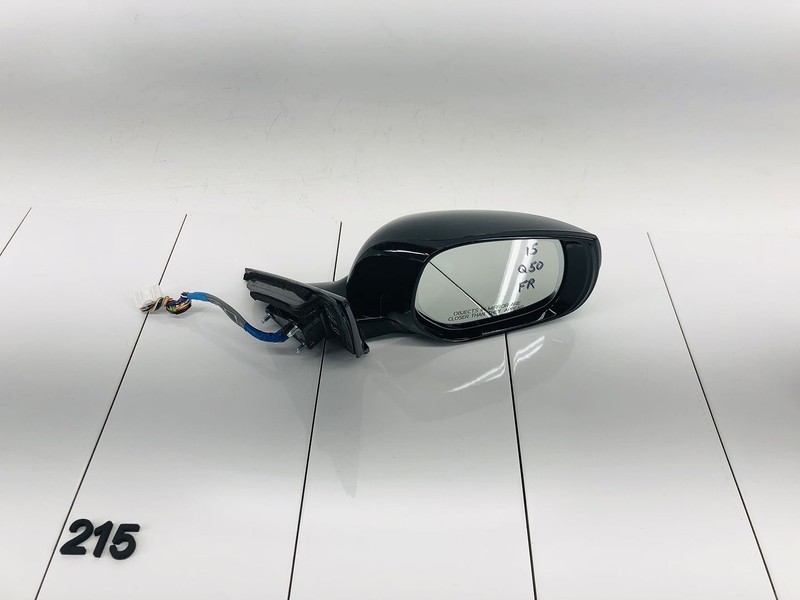 14-15 INFINITI Q50 FRONT RIGHT PASSENGER SIDE EXTERIOR REAR VIEW MIRROR OEM