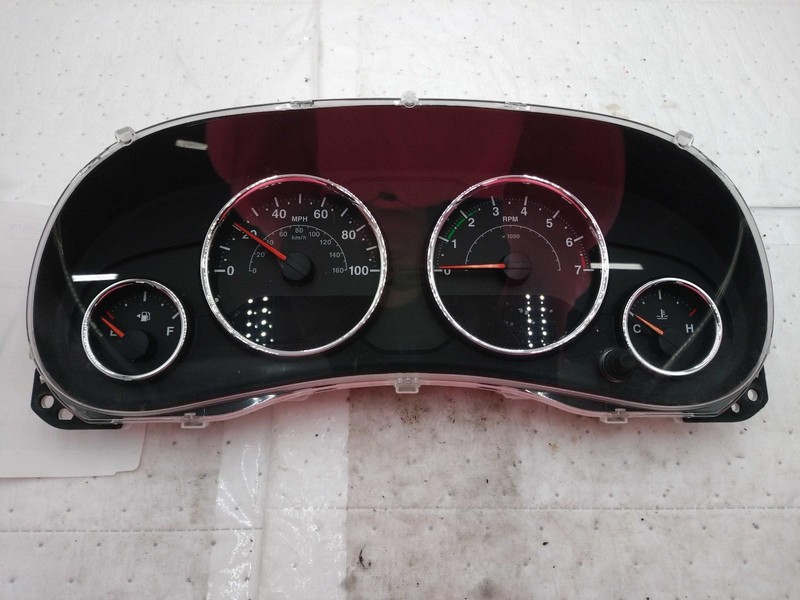 2012 Jeep Wrangler Speedometer Gauge OEM White 100 MPH 05091264AA