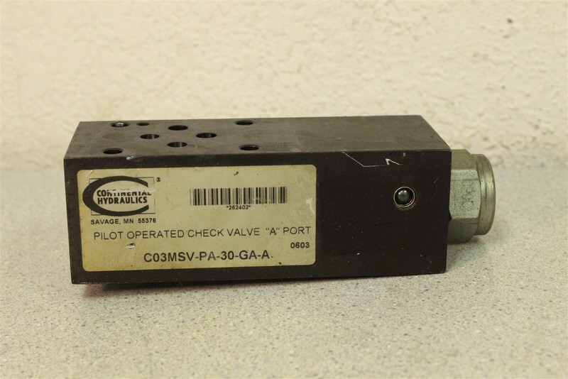 Continental Hydraulics C03MSV-PA-30GA-A *FREE SHIPPING*