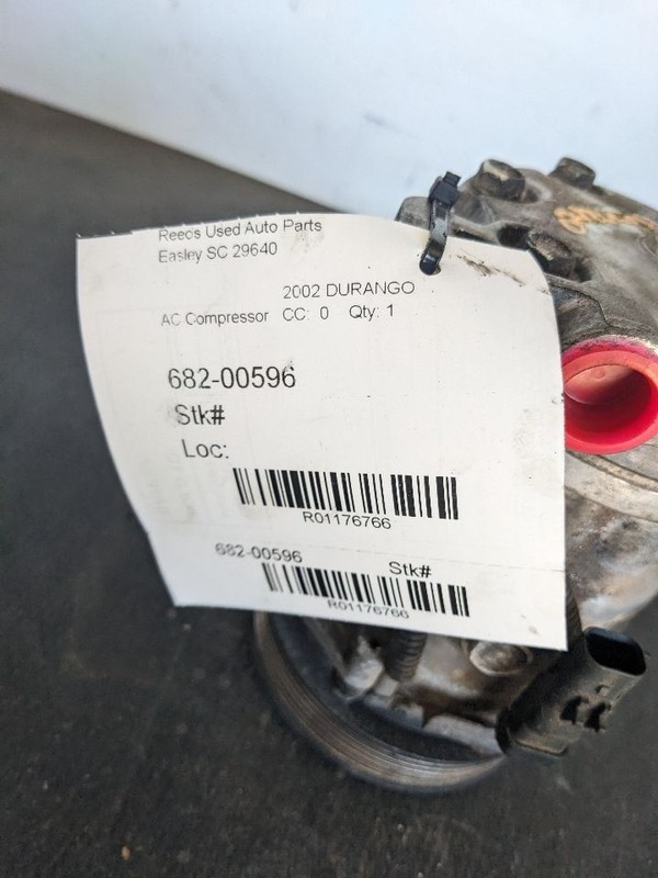 AC Compressor Without Rear AC Fits 02-03 DURANGO 1176766