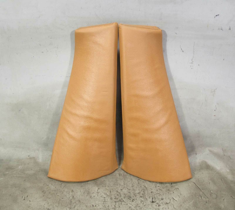 2011-2017 BMW F25 X3 SAV Rear Seat Backrest Side Bolster Pad Pair Brown Leather