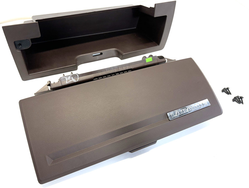 ✅ 2013-2021 CL RAM 1500-3500 BROWN LARAMIE OEM DASH GLOVE BOX COMPARTMENT BIN