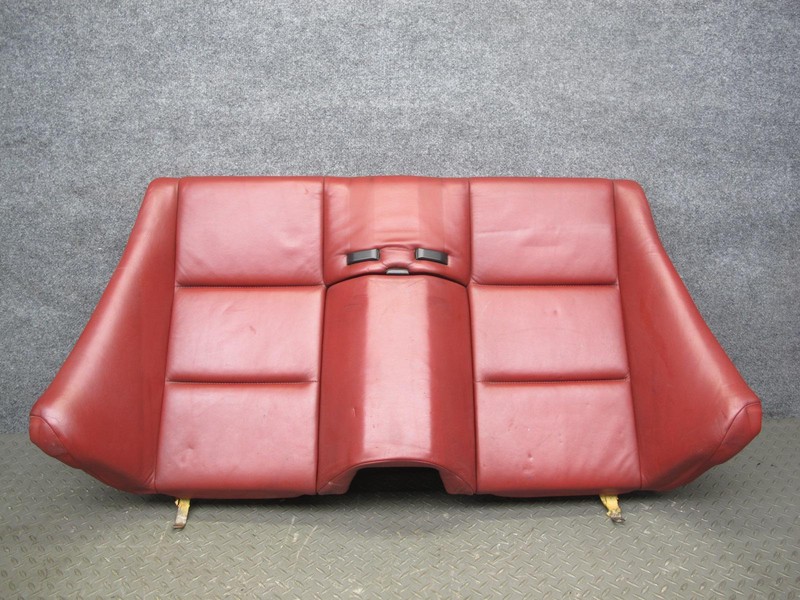 2001-2006 BMW E46 M3 CONVERTIBLE REAR SEAT UPPER LEATHER CUSHION RED
