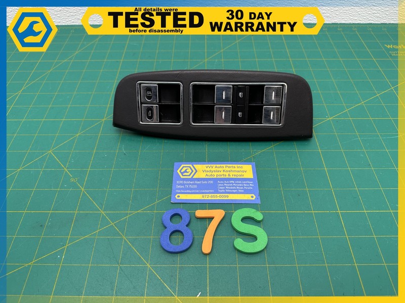 06-13 BENTLEY Flying Spur FRONT LEFT DRIVER SIDE DOOR MASTER WINDOW SWITCH OEM