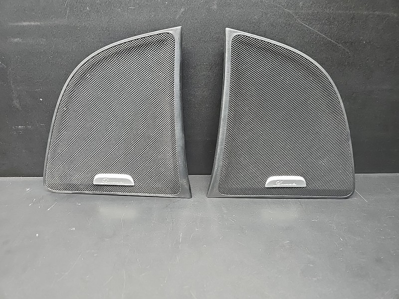 2010 Panamera Rear Left/Right Deck Speaker Cover Set Grille Burmester