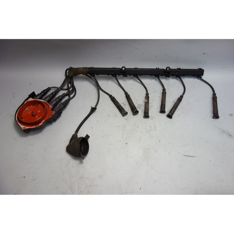 1982-1987 BMW E28 528e M20 6-Cyl Factory Igniton Wiring with Distributor Cap OEM