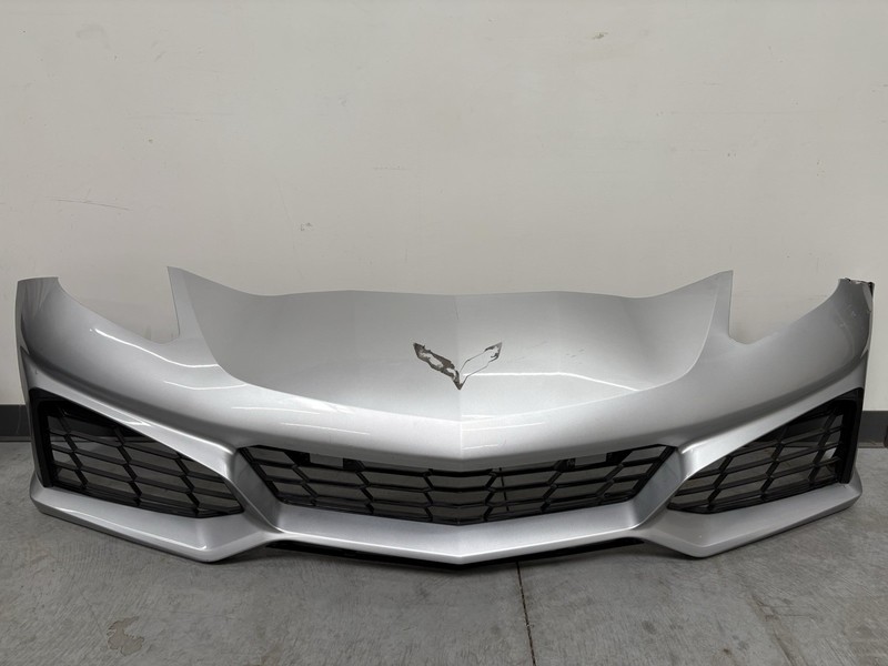 2014-2019 Chevy Corvette C7 ZR1 Silver Front OEM Bumper Cover NOTES*