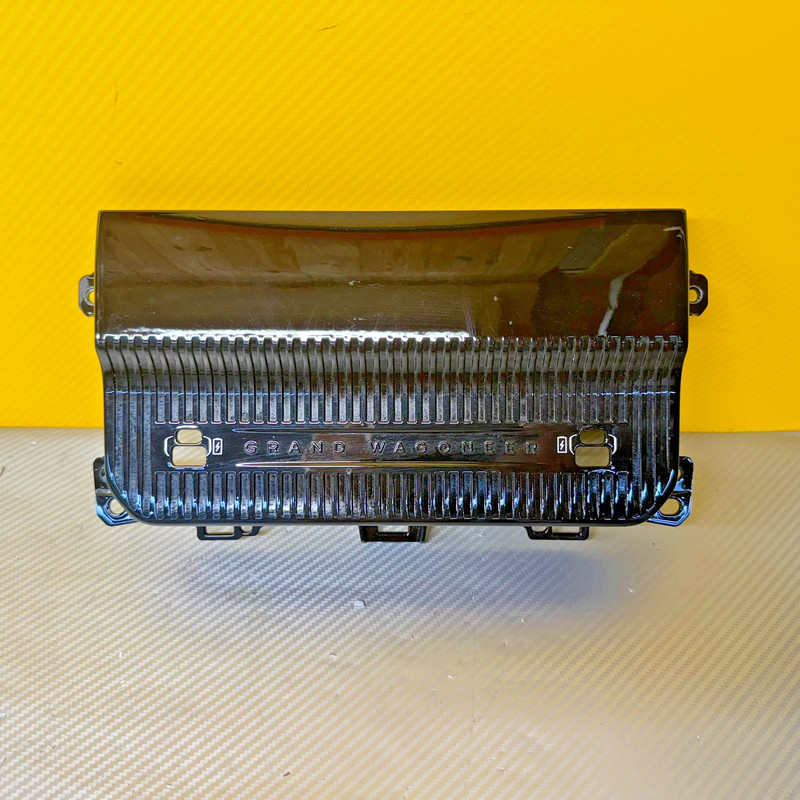 2022-2025 JEEP GRAND WAGONEER CENTER CONSOLE REAR END CAP GLOSS BLACK OEM