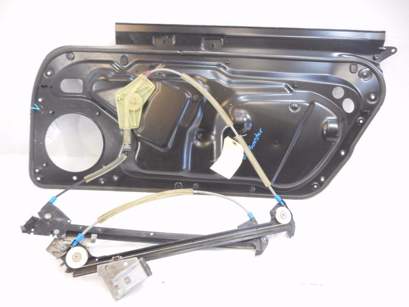 06 Porsche Boxster 987 Driver Left Window Regulator W/ Motor & Frame Panel OEM