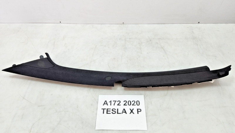 ✅ 16-20 OEM Tesla Model X Front Left Driver Upper A Pillar Trim Cover Carrier