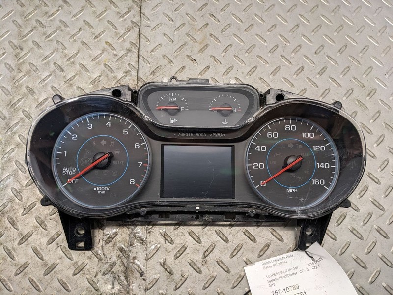Speedometer MPH US Market 1 Color Graphic Display Fits 17-18 CRUZE 1041901
