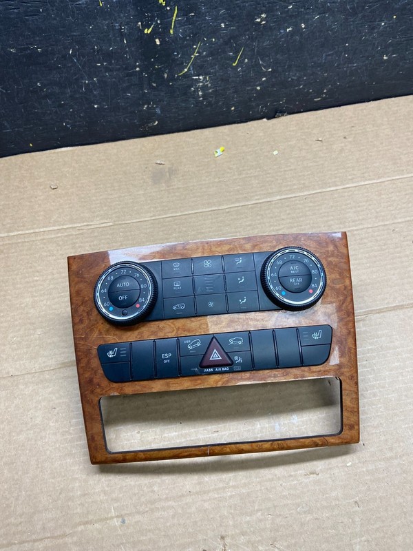 2007-2012 Mercedes X164 GL350 GL450 Climate Control Bezel Wood Switch W0125 DG