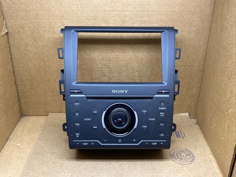 2013-2014 FORD FUSION 8" SYNC 2 DASH RADIO BEZEL CLIMATE CONTROL ES7T-18E245-PA