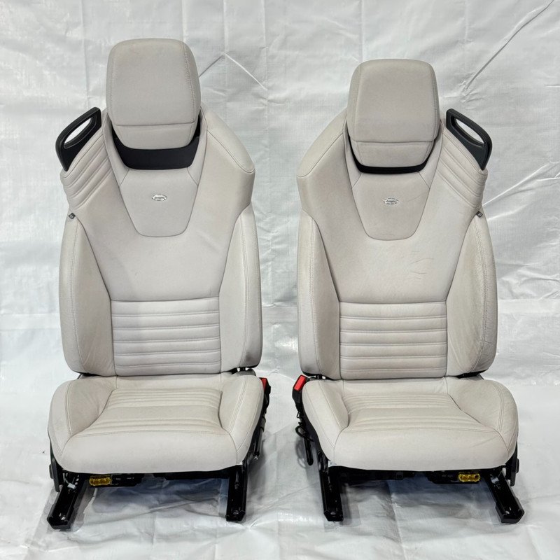📌 2012-2020 MERCEDES-BENZ SLC SLK CLASS FRONT LEFT & RIGHT SEATS SET BEIGE OEM