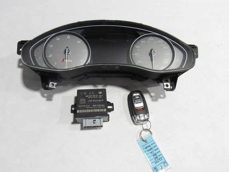 13-18 Audi S6 C7 2014 Speedometer Instrument Gauge Cluster Key Set 3 PCS ;:Y