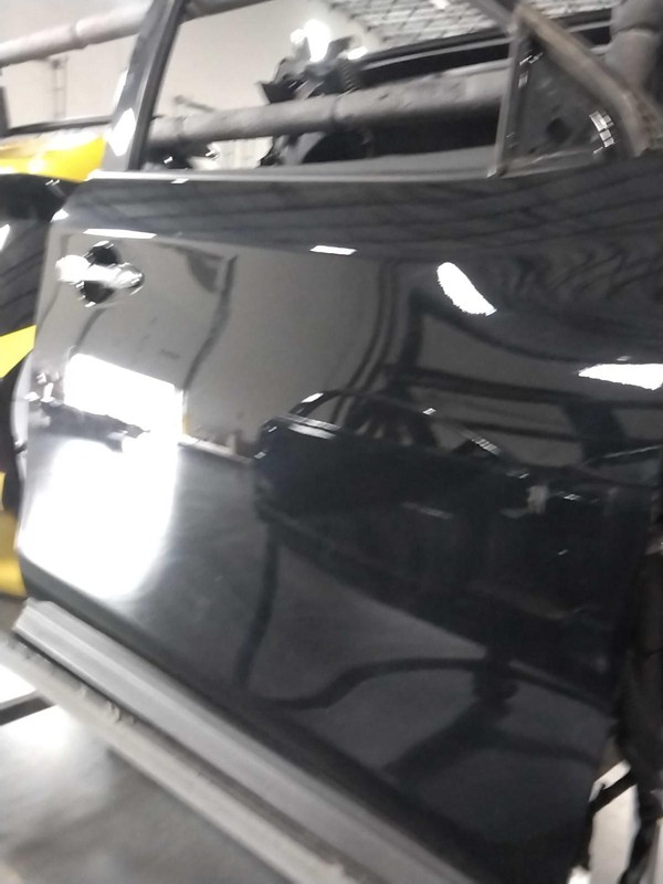 2017 Nissan Pathfinder Right Front Door Black - Used, 70K Miles, OEM Quality