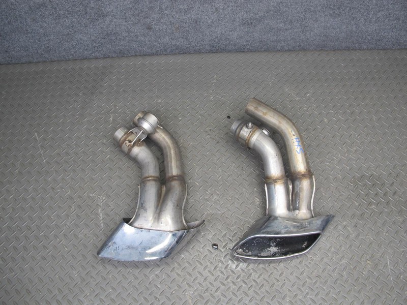 2008-2014 BMW X6 E71 E72 4.4L N63 REAR BACK EXHAUST MUFFLER CHROME TIPS SET
