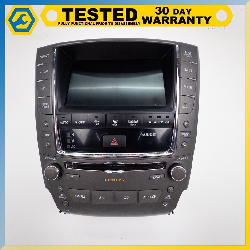 2011 LEXUS IS350 DASH CENTER DISPLAY SCREEN & CD RADIO PLAYER RECEIVER OEM