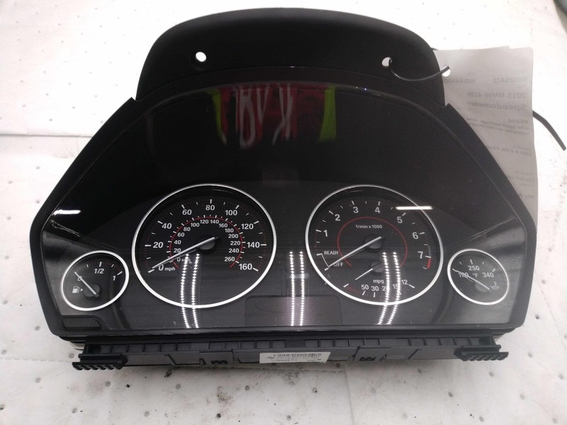 2015 BMW 428I Speedometer Gauge Blue OEM NJ25-25472-652297 110K Miles