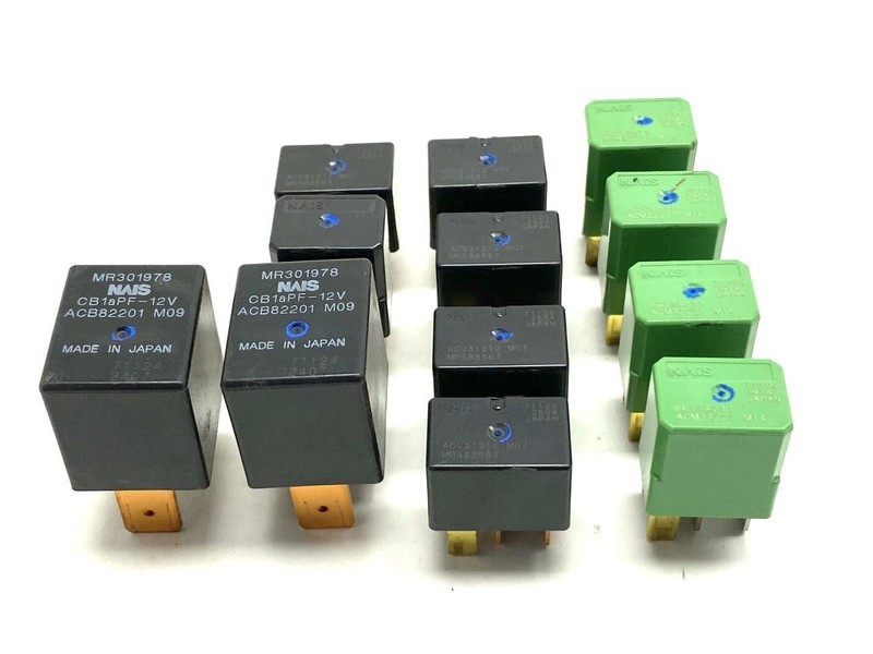 12 Assorted Relays MR301978 8627A011 MR588567 Fits 2008 Mitsubishi Lancer 85653