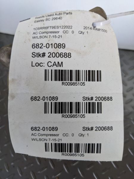 AC Compressor Classic Style 5 Lug Wheel Fits 14-23 DODGE 1500 PICKUP 985105