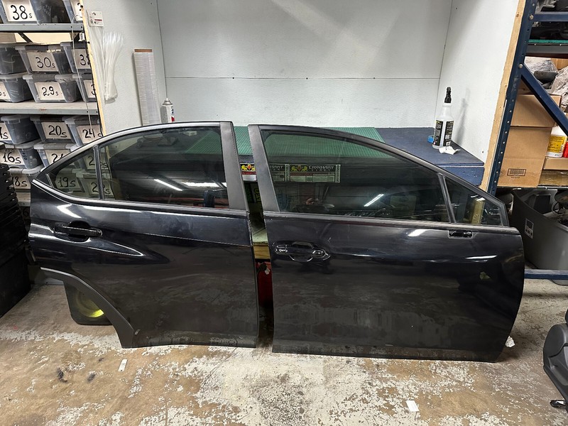 22-24 Subaru WRX FRONT AND REAR RIGHT DOOR SHELL COMPLETE SET Black OEM