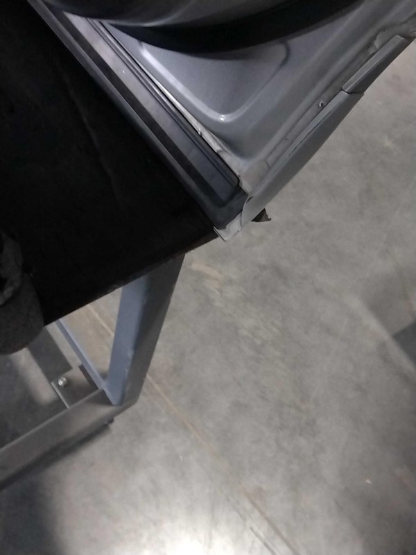 2013 Volkswagen Touareg Rear Right Door Silver Dented/Scratched 142K Miles