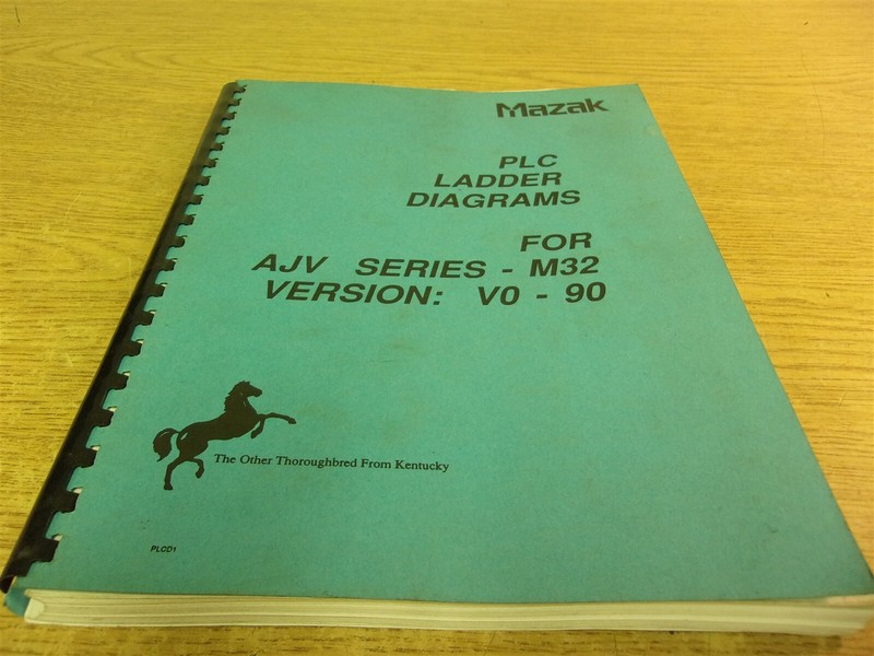Mazak PLC Ladder Diagrams AJV Series M32 V0-90 Manual *FREE SHIPPING*