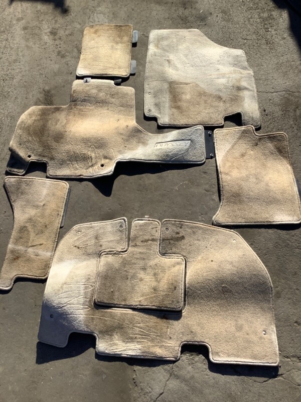 05-07 Odyssey Van Floor Mats Floormats Rugs Black Used OEM BEIGE