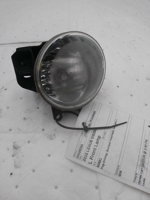2015 Lexus GS350 Left Fog Light Assembly Black OEM 90307 Used 144K Miles