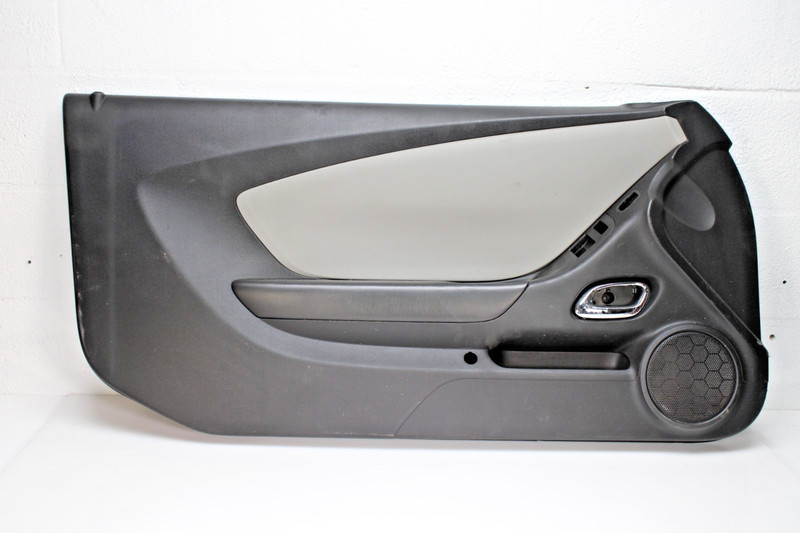 2012-2015 Camaro LS Black Silver Driver Side Left Interior Door Trim Panel OEM