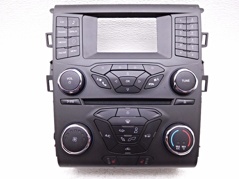 OEM Ford Fusion Audio Stereo Temp Control Face Plate Sirius Radio -Plug Chip