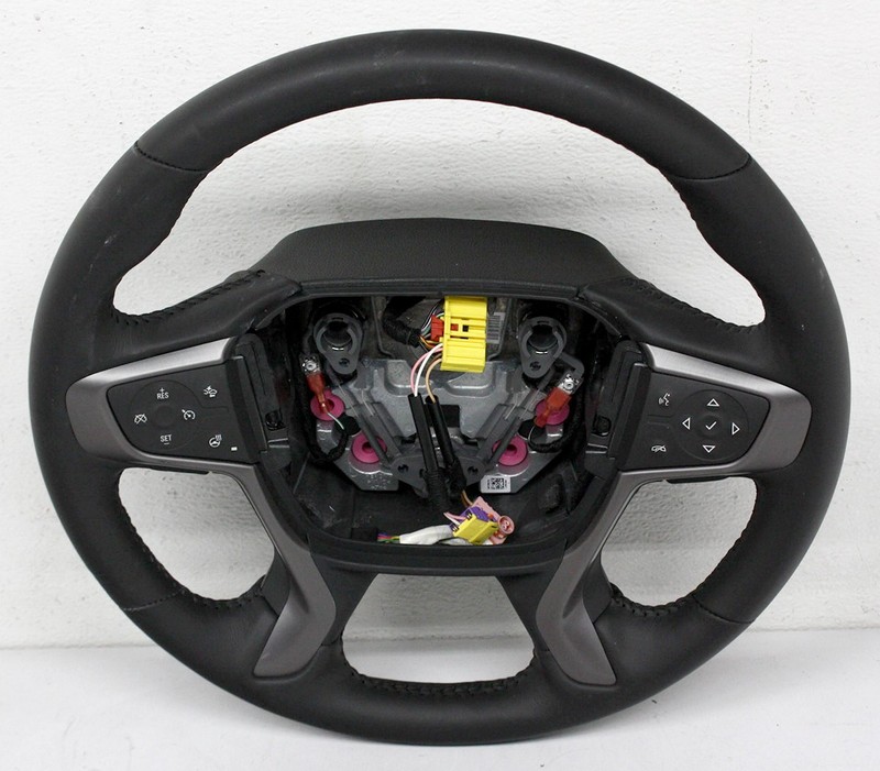 OEM Steering Wheel For GMC Acadia Black Leather 84994089