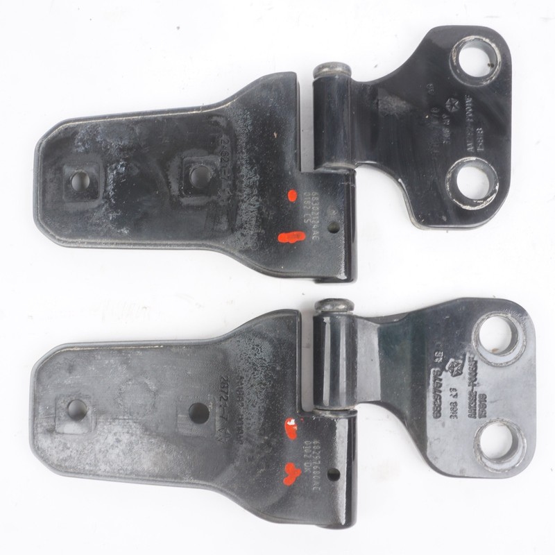2018 - 2026 Jeep Wrangler Front Right Side Door Hinge Upper & Lower Black OEM