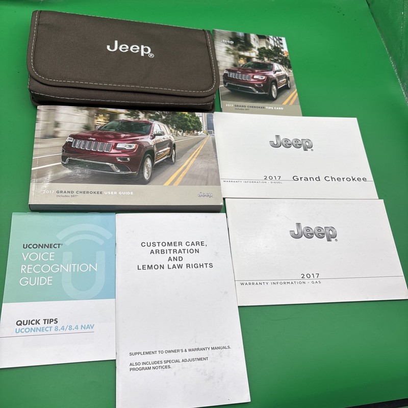 2017 Jeep Grand Cherokee Owners Manual Grand Cherokee Tips Card With Case