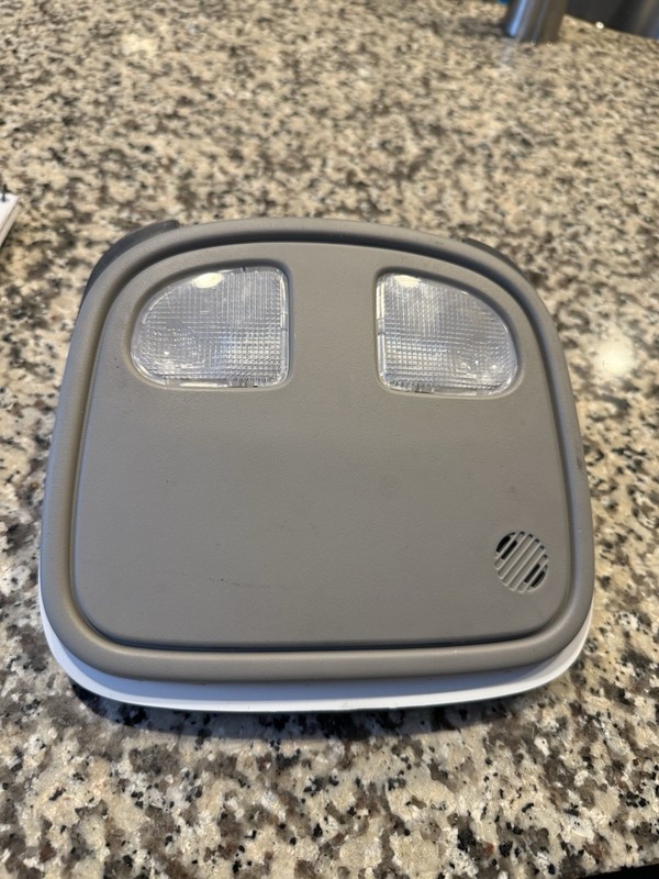OEM 2008 PONTIAC G6 FRONT OVERHEAD LIGHT CONSOLE GRAY GREY
