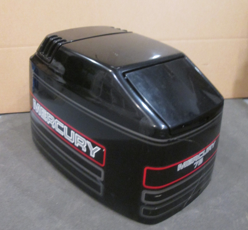 822360A14 Mercury Mariner 75 90HP 3 Cyl. Outboard Top Cowl Motor Cover Hood