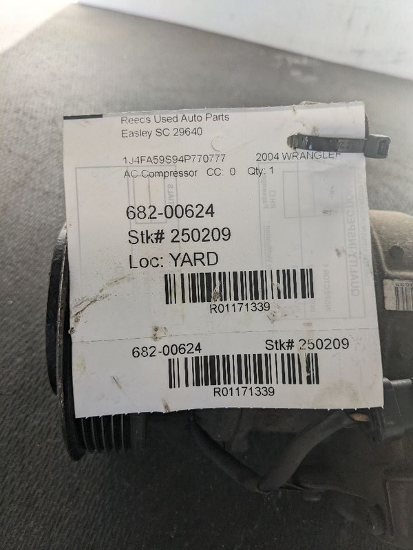 AC Compressor Fits 03-06 WRANGLER 1171339