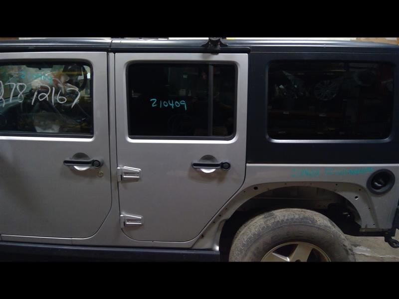 Driver Rear Side Door Silver Full Door VIN W 6th Digit Fits 11-18 WRANGLER