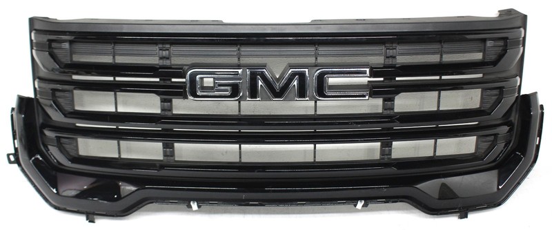 OEM Upper Grille For GMC Acadia Gloss Black with Black Emblem 85596565
