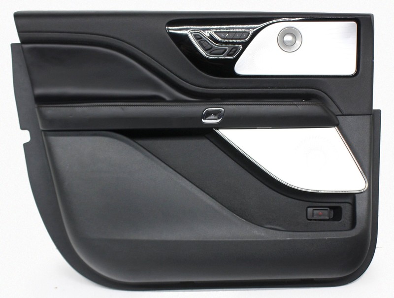 OEM Left Driver Side Front Door Trim Panel For Lincoln Aviator Black with Orange