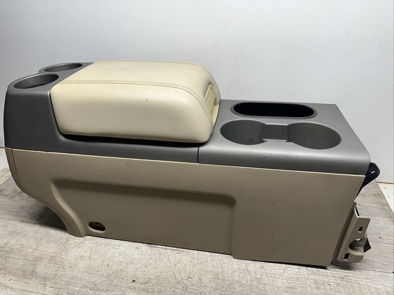 2004-08 FORD F150 Floor Console AT Crew Cab Tan Gray Cup Holder I 4L3415045A06
