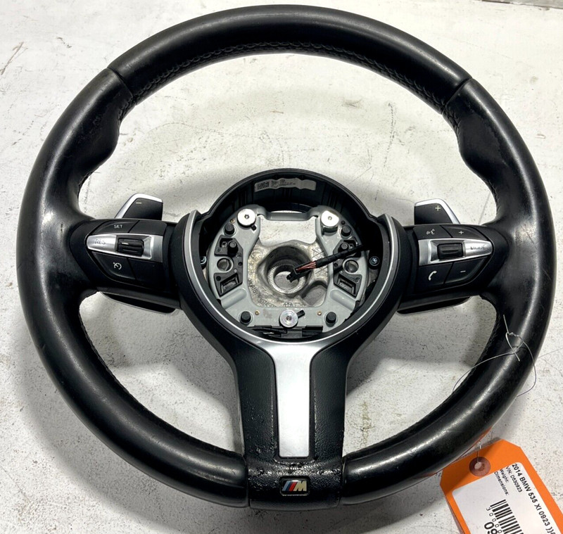 BMW 528i M-SPORT 2014-2016 LEATHER STEERING WHEEL & SWITCHES OEM