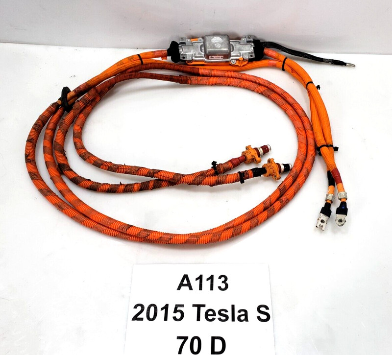 ✅ 12-16 OEM Tesla Model S Rear Drive Unit Fuse Box Wiring Harness Cable Wire