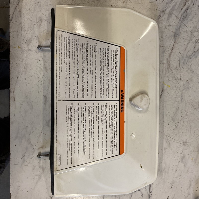 1989 - 1996 Kawasaki OEM Storage Compartment Closure Door With Knob