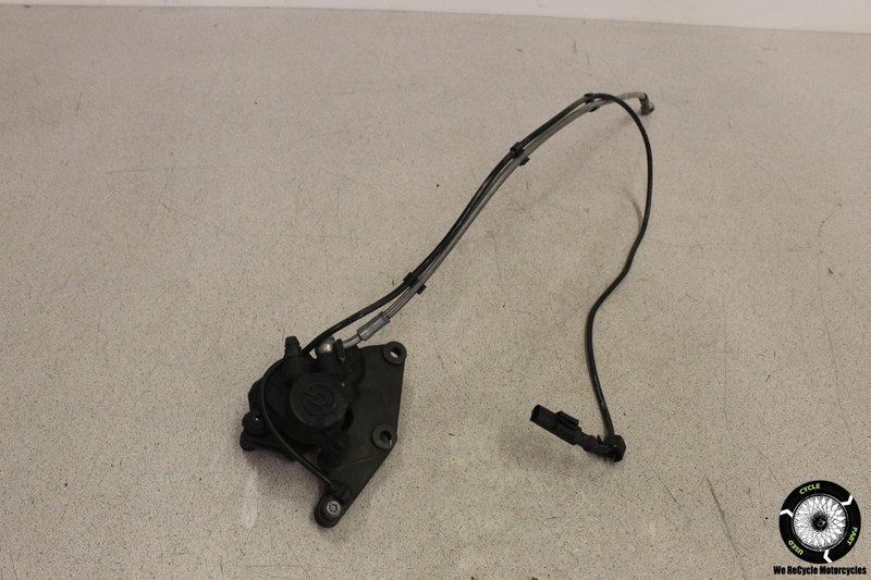 2015 BMW F800GT REAR BACK BRAKE CALIPER W MOUNT BRACKET HOSE SENSOR F 800 GT 15
