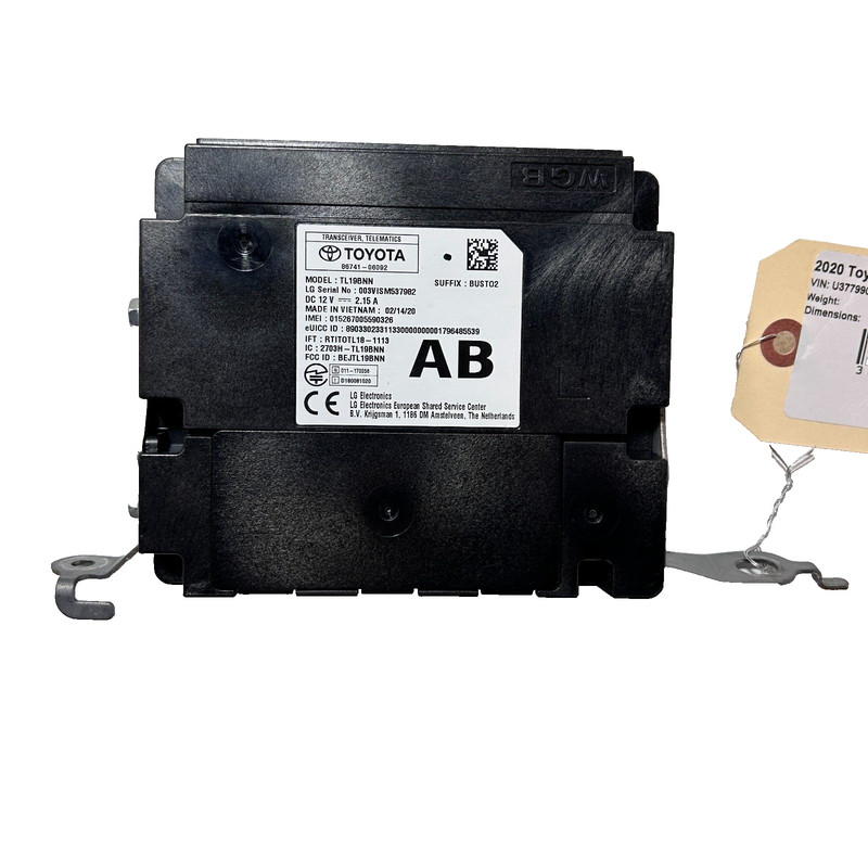 TOYOTA CAMRY 2020 - 2023 TELEMATICS TRANSCEIVER COMPUTER CONTROL MODULE OEM