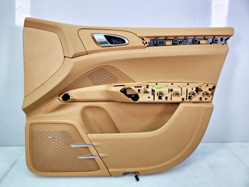 ✅ 11-18 OEM Porsche Cayenne 958 Front Right Passenger Interior Door Panel Beige
