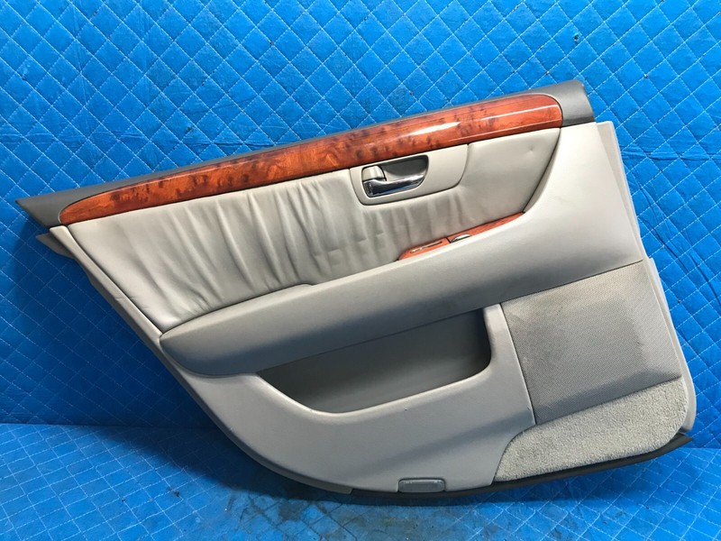 04-06 LEXUS LS430 LEFT LH DRIVER REAR DOOR TRIM PANEL GRAY